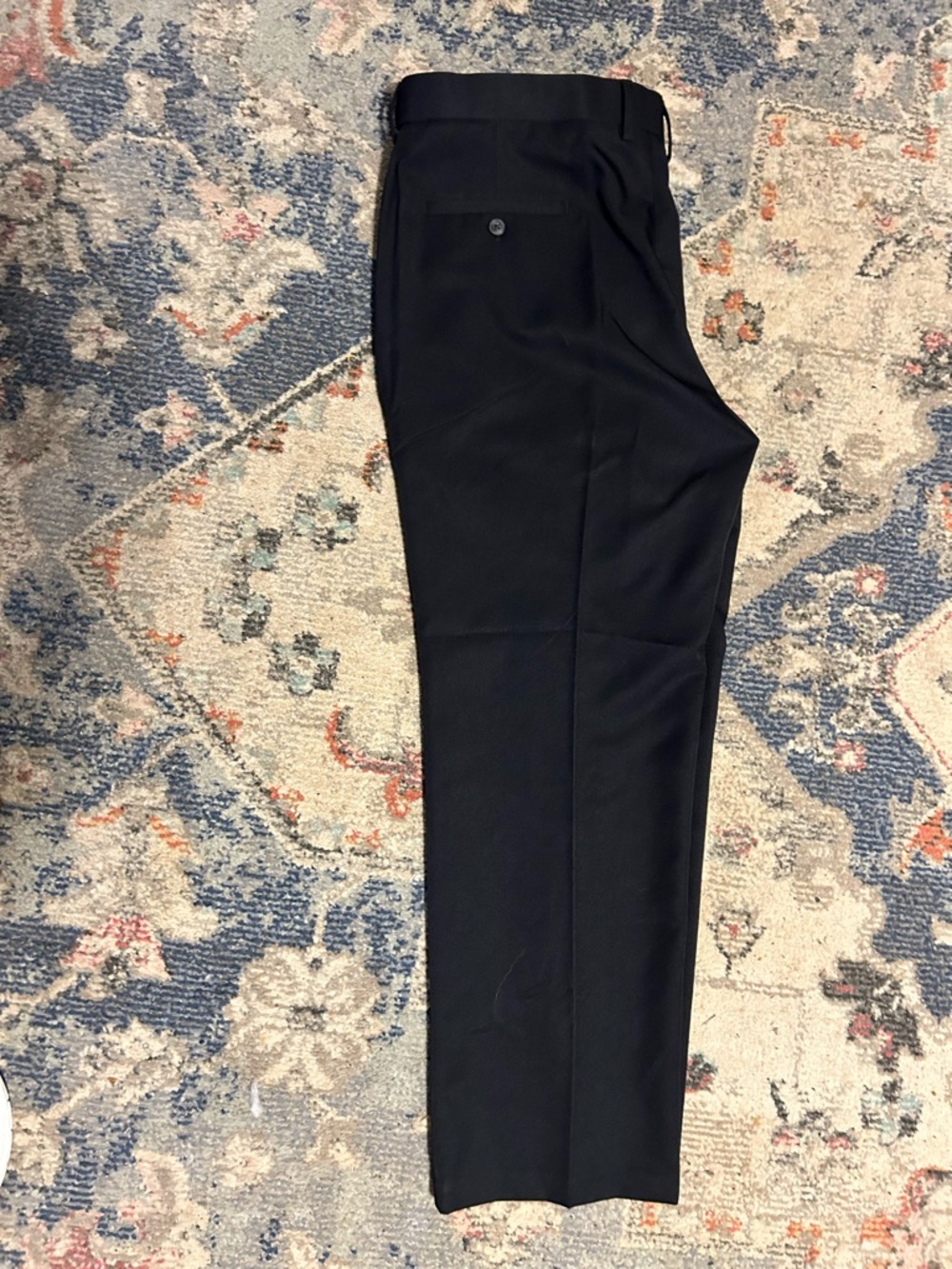 Haggar Black Men's black Repreve Suit separate Dress Pants 38x29 straight fit